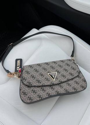 Сумочка в стилі guess / guess new beige / трендова сумка