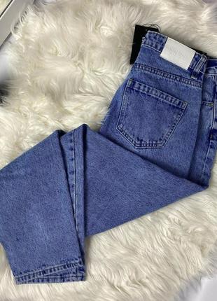 Новые женские прямые рваные джинсы мом missguided4 фото