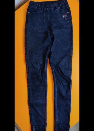 140-146 см джегінси для дівчинки, лосини, джинси