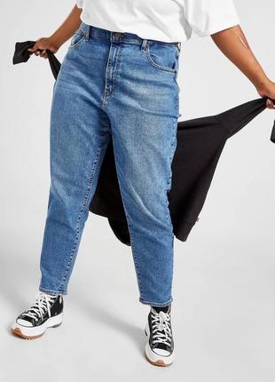 Джинсы батал levis mom с высокой посадкой
