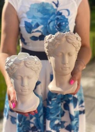 Ваза для квітів декоративна скляна 21*13 см