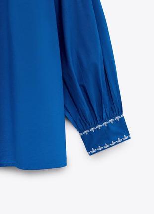 Блуза, сорочка, вишиванка zara, колекція 2022, розмір xs/s6 фото
