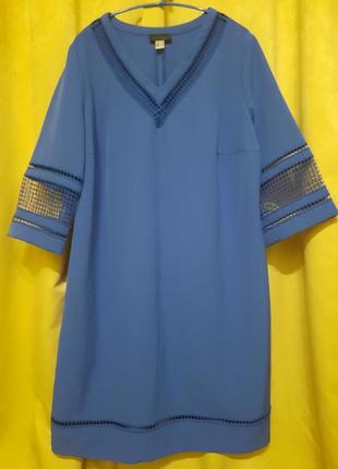 Платье синего цвета из германии.1 фото
