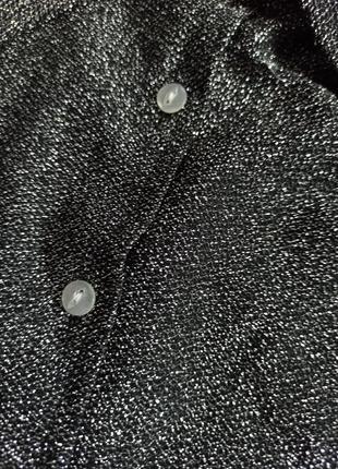 Роскошная винтажная серебристая блуза с объемными рукавами/рукавами фонариками5 фото