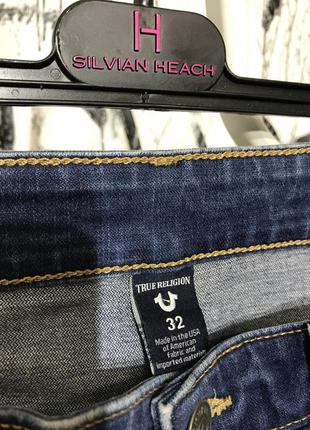 Мужские брюки true religion, джинсы, оригинал, asa, синие, слим, тянутся, красивые9 фото