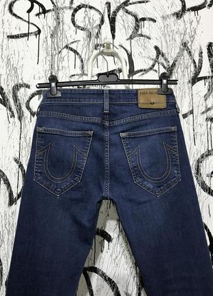Мужские брюки true religion, джинсы, оригинал, asa, синие, слим, тянутся, красивые5 фото