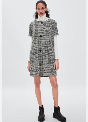 Твидовое платье от зара