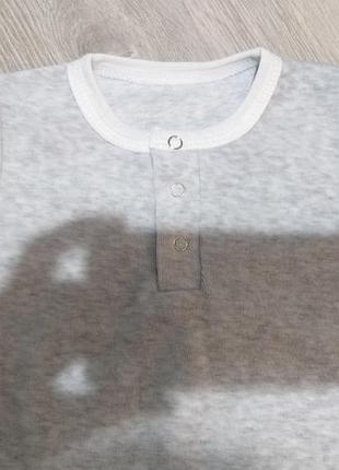 Человечек комбинезон слип серый 4