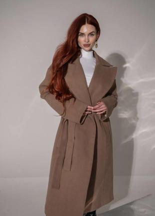 Пальто шерсть вовна утеплене міді в стилі zara відмінна якість 😍🥰