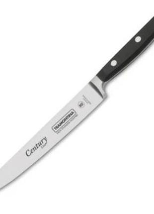 Кухонный нож tramontina century универсальный 178 мм black (24007/007)1 фото