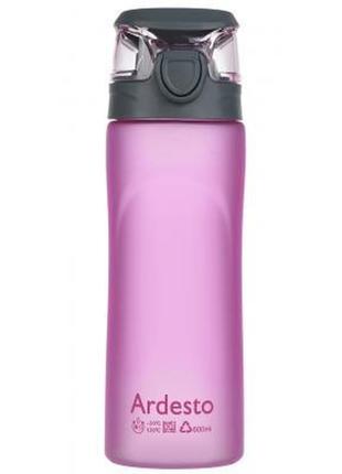 Бутылка для воды ardesto matte bottle 600 мл pink (ar2205pr)