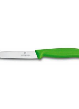 Кухонный нож victorinox swissclassic для нарезки 10 см, зеленый (6.7706.l114)