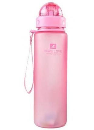 Пляшка для води casno more love 400 мл pink (mx-5028_pink)