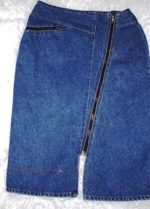 Джинсовая юбка фирмы монтана на молнии