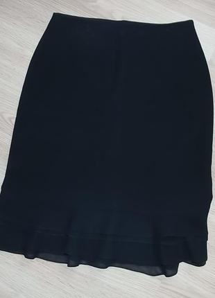 Черная юбка до колен3 фото