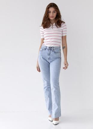 Трендові джинси з розпірками4 фото