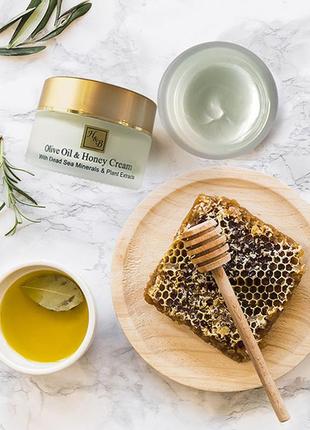 Зволожуючий денний крем з spf-20 з оливковою олією та медом health and beauty ізраїль
