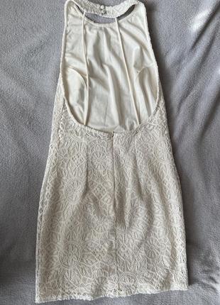 Сукня від bershka молочного кольору платье2 фото