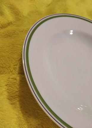 Тарілка 
colditz porzellan made in german в ідеалі тарілка біла велика гдр супова6 фото