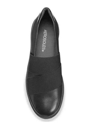 Кожаные слипоны/мокасины/лоферы aerosoles кожа индия