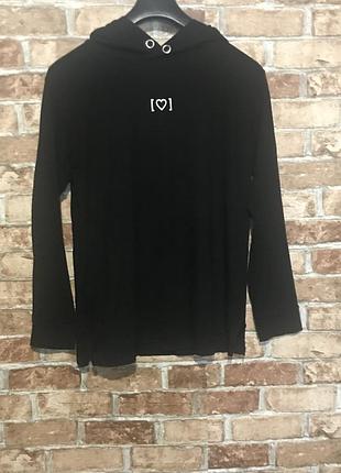 Худи черное женское reserved