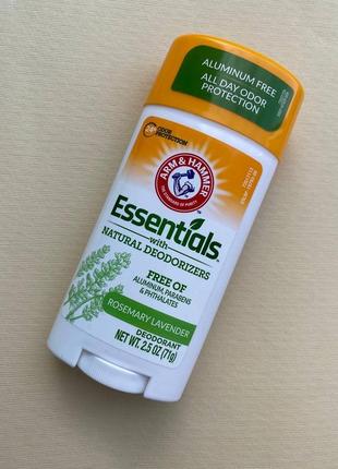 Дезодорант розмарин та лаванда, arm & hammer, essentials, 71г