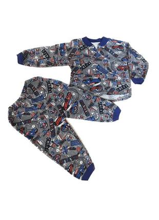 Дитяча піжама з машинками
