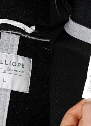 Стильное неопреновое пальто calliope, размер l, но подойдет и на s-m (быт типа оверсайз, объемное)5 фото