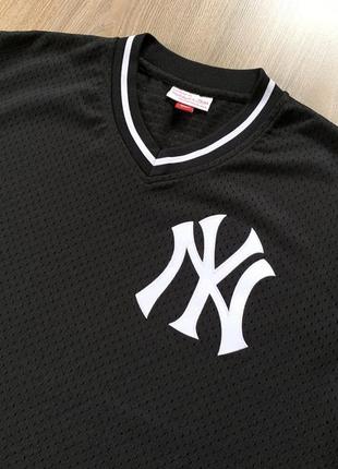 Мужская спортивная футболка джерси mitchell & ness jersey new york yankees3 фото