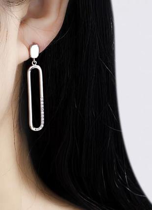 Сережки з цирконами