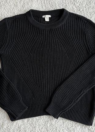 Черный свитер h&amp;m