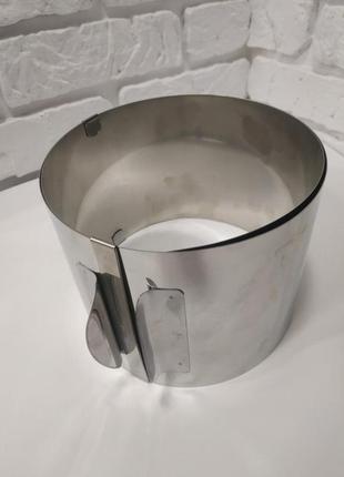 Кольцо кондитерское, кулинарное раздвижное для салатов и выпечки, с градацией , высота 10 см master