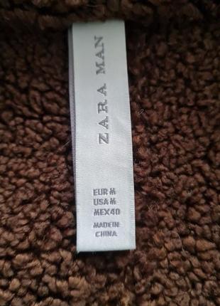 Zara дубленок мужской размер s-m6 фото