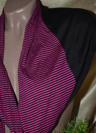 Двух - цветный полосатый шарф2 фото
