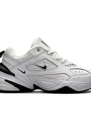 Nike m2k tekno all white9 фото