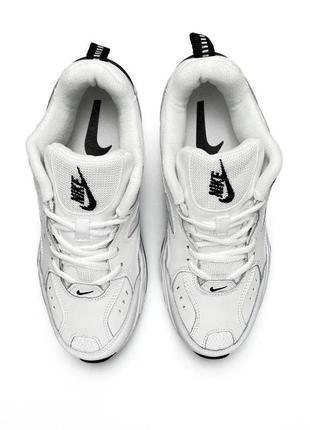 Nike m2k tekno all white2 фото