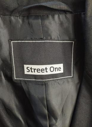 Фирменный street one базовый пиджак/жакет на 55%лён и 45% вискоза, размер м-ка10 фото
