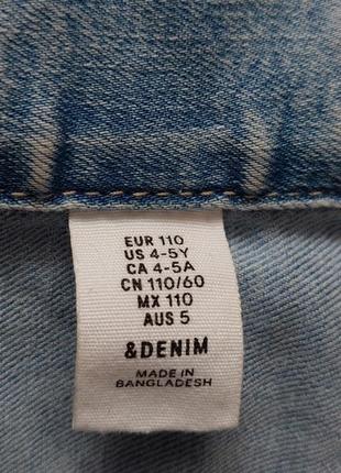 Джинсовка на 3-4 года denim, h&m2 фото