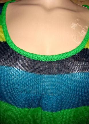 Яскрава в'язана кофта жилетка безрукавка promod р.xl/xxl 3