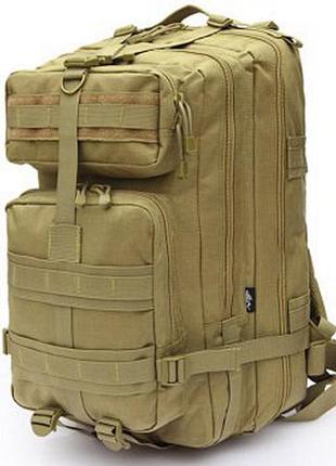 Рюкзак військовий тактичний штурмовий з usb molle assault 36l coyote   295697-04