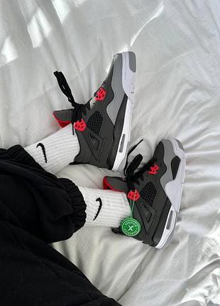 Кросівки nike air jordan 4 retro « infrared » premium