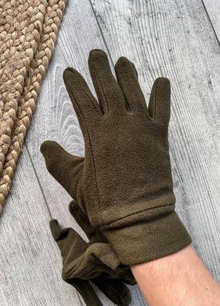 Чоловічі рукавиці флісові1 фото