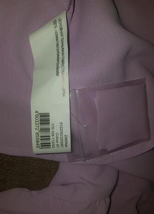 Новая нежная блуза сиреневого цвета zarina рукав 3/45 фото