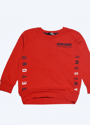 Красный свитшот толстовка реглан george на мальчика 4-5 лет