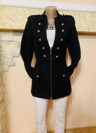 Черный пиджак. траншейное пальто-китель.3 фото