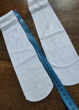 Шкарпетки, гольфи білі гольфики для дівчинки шкільні шкарпетки шкарпетки високі3 фото