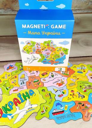 Магнітна гра пазл "карта україни"