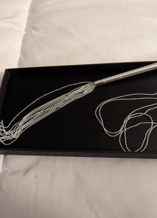 Ланцюжок батіг на шию bijoux indiscrets . колір золотий прикраса для тіла