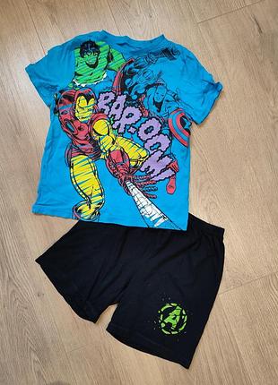 Костюм літній, піжама марвел avangers 7-8 років george