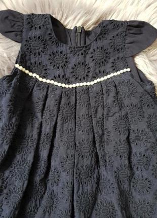 Праздничное платье на 2 года, нарядное платье, праздничное платье на 2 года, ажурное платье, платье с вышивкой4 фото
